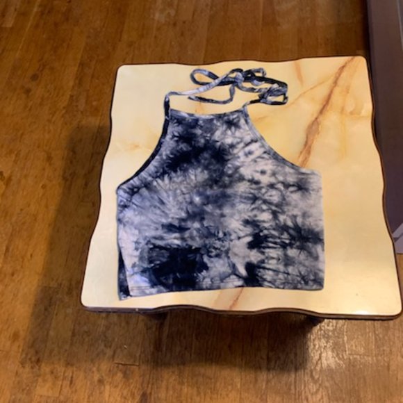 Full Tilt Tie Dye Halter  CroppedTop - Picture 2 of 7